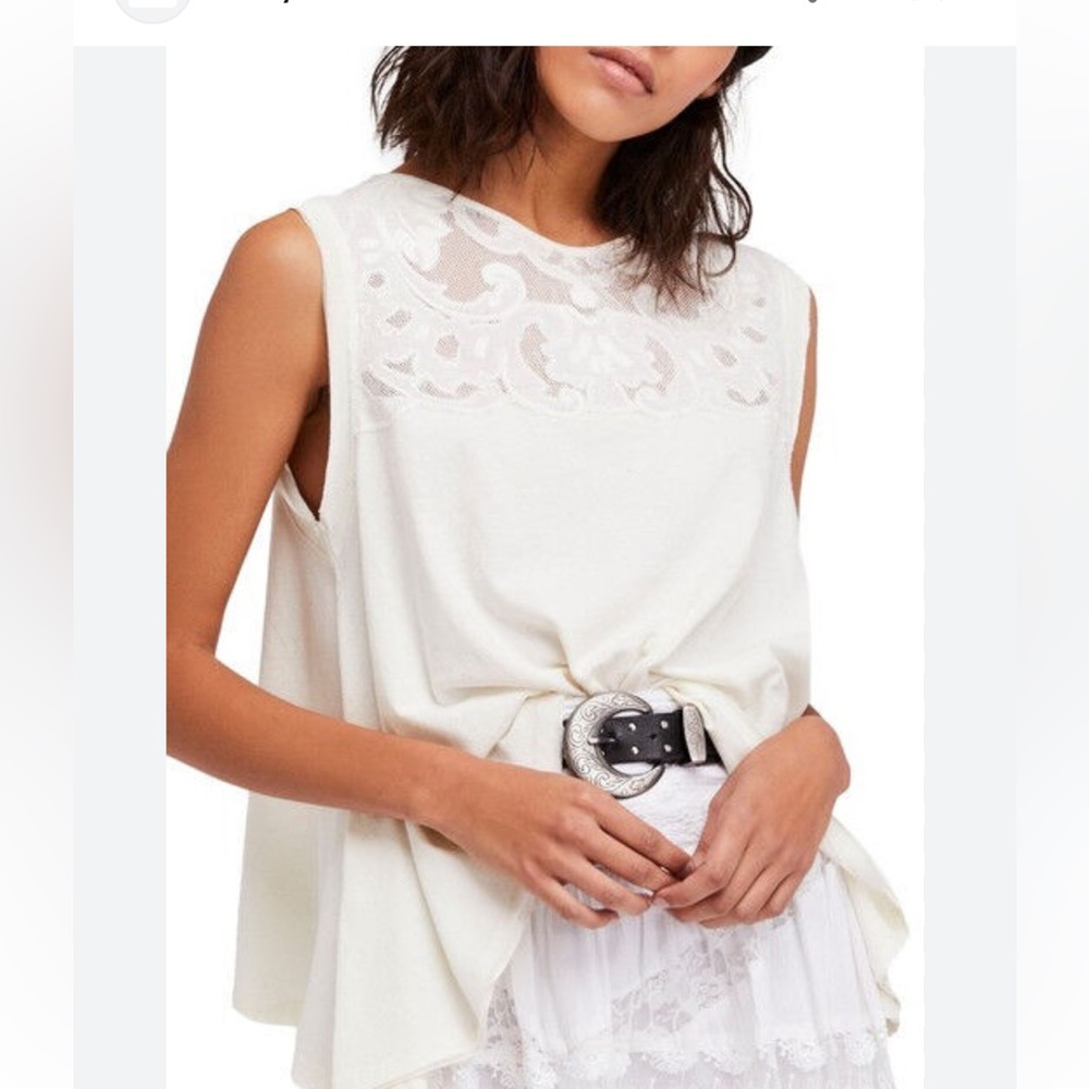 Free People Meant to Be Lace Swing Top
